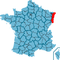 Alsace, cliquez pour afficher les webcams par r�gions de France